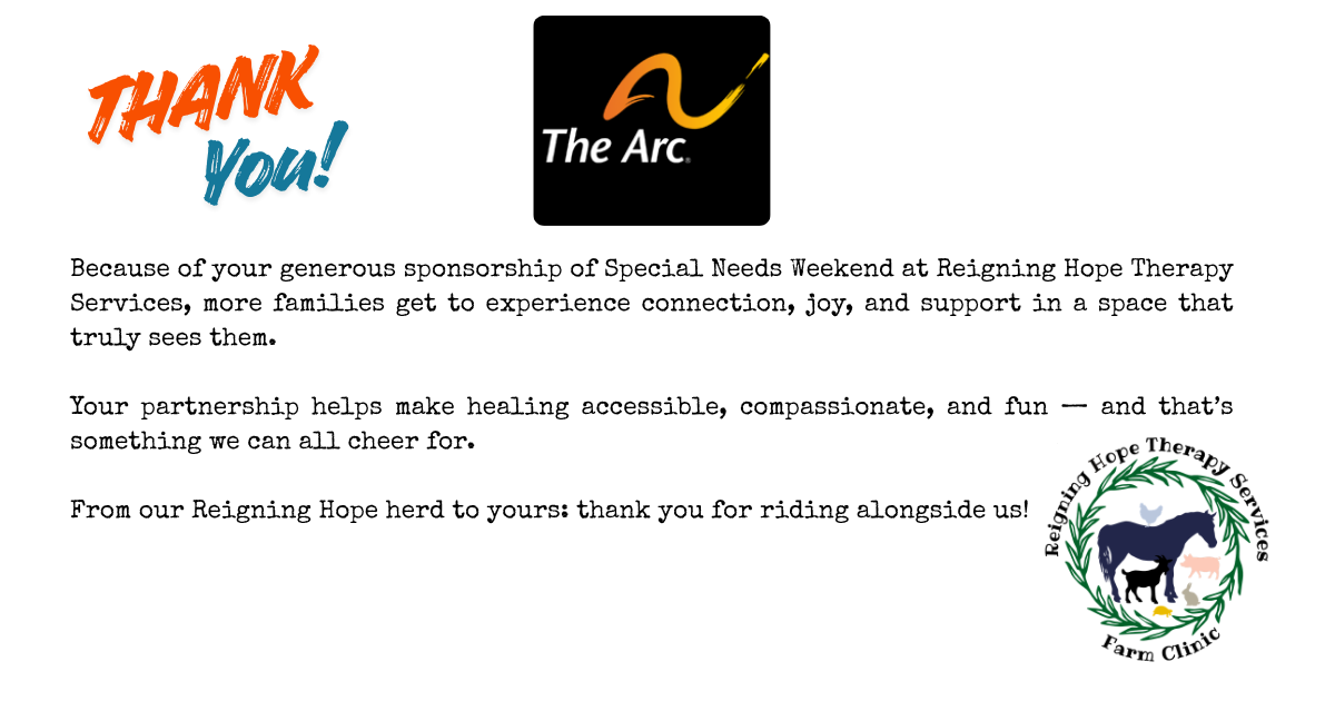 ARC thank you sponsor